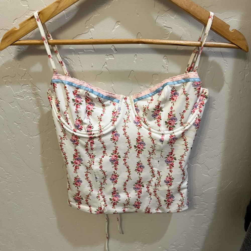 Edikted Pink Floral Camisole Top